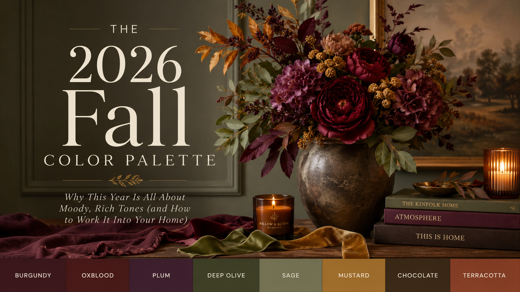 The 2026 Fall Color Palette: Why This Year Is All About Moody, Rich Tones (and How to Work It Into Your Home)